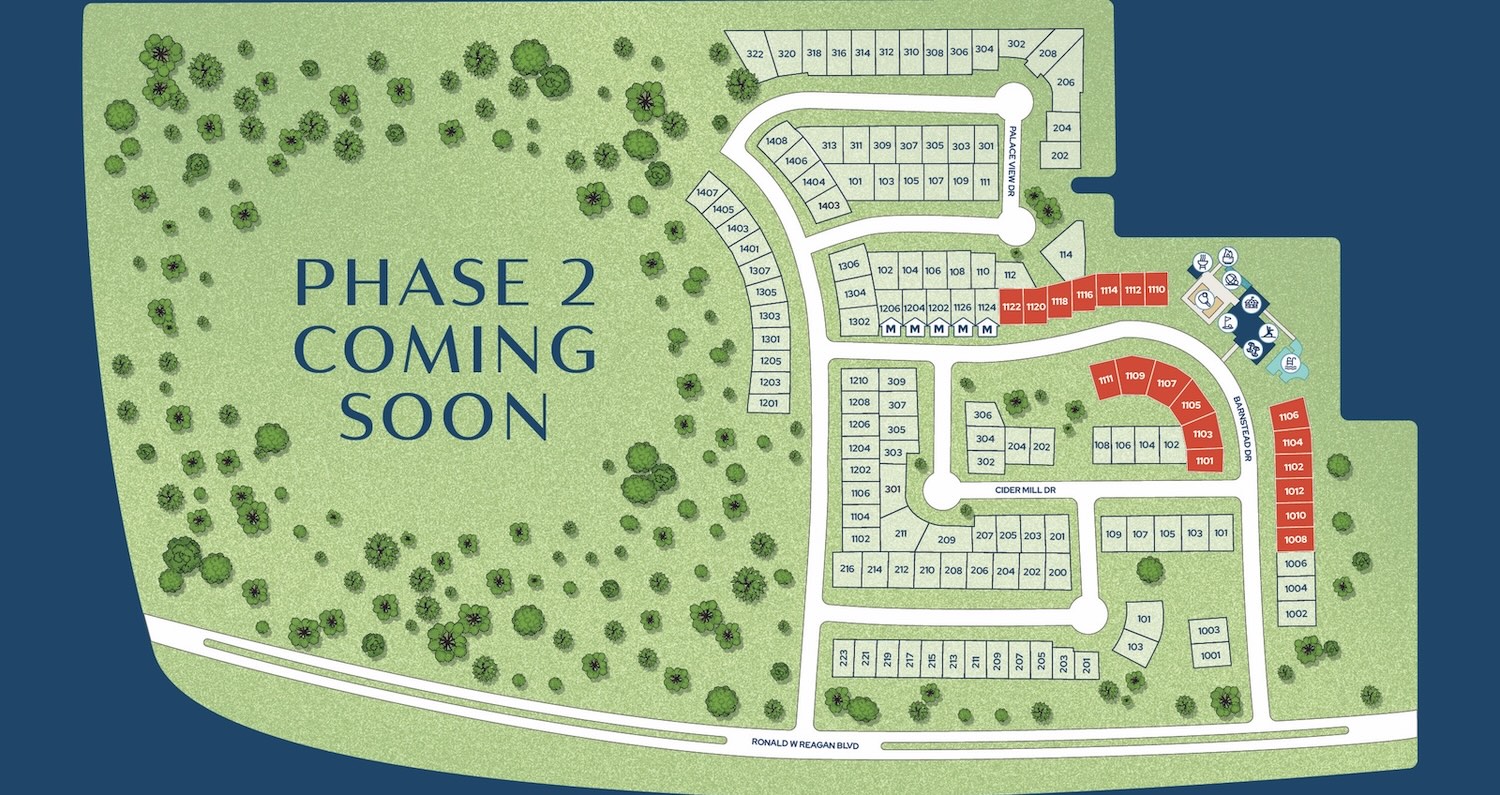 Sunbird Ranch neighborhood site map
